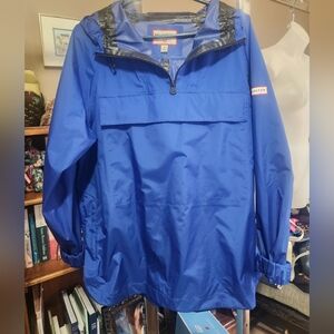 Hunter For Target Royal Blue Pullover  Anorak Style Rain Jacket